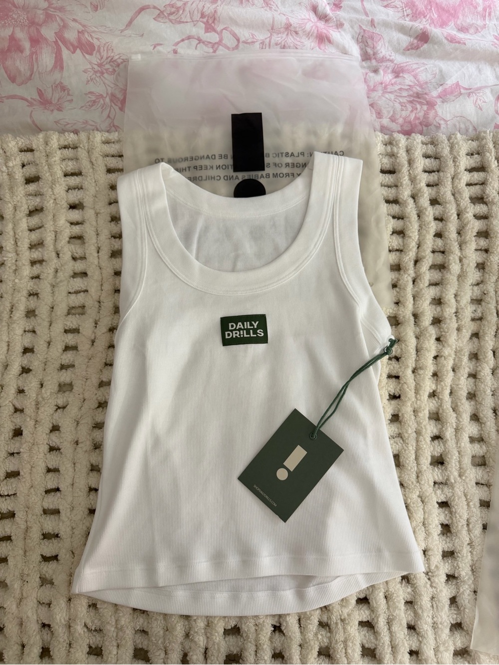 Daily Drills White Tank Top
